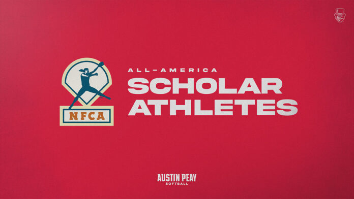 Austin Peay State University Softball has 13 Govs earn Easton/NFCA All-American Scholar-Athlete Award honors. (APSU Sports Information)