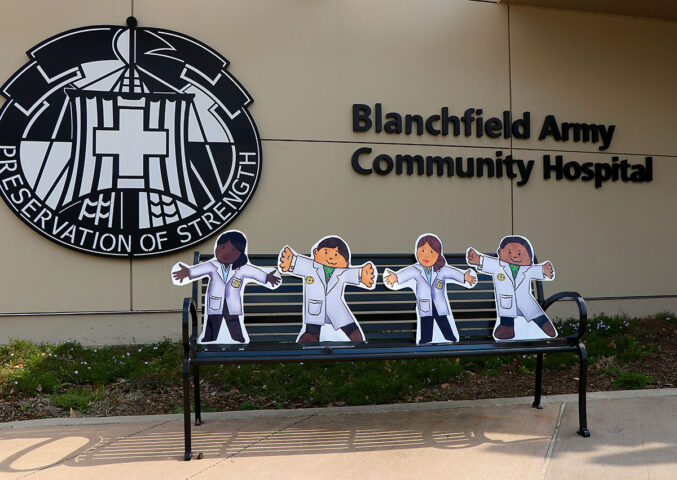 With the start of a new school year, Blanchfield Army Community Hospital is bringing back its “BACH Stanley” and his friends to participate in a variety of activities with its Partners in Education. The Stanley’s adventures will also be shared through the hospitals social media for any other members of the community who would like to follow along. (U.S. Army photo by Maria Yager)