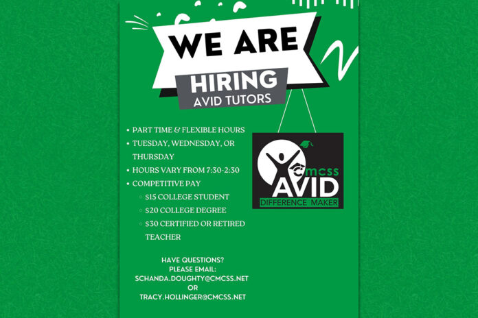 CMCSS AVID Tutor Recruitment