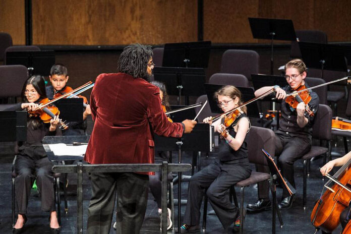 The Clarksville Youth Orchestra performs during the spring concert in May.