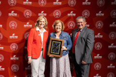 Austin Peay State University Provost Maria Cronley, Dr. Lisa Barron & President Mike Licari. (APSU)