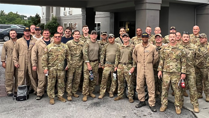 Crewmembers from Company A, 1-230th Attack Helicopter Battalion based in Nashville and Task Force Medevac based in Knoxville rescued 151 flood victims in Eastern Kentucky following record breaking floods. (Tennessee National Guard)