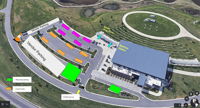Women of Clarksville Expo map of Wilma Rudolph Event Center
