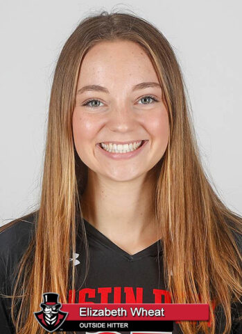 2022 APSU Volleyball - Elizabeth Wheat. (Robert Smith, APSU Sports Information)