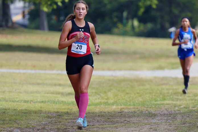 Austin Peay State University Women's Cross Country's Hallie Mattingly shaved more than two minutes off her 5K personal best Friday. (APSU Sports Information)