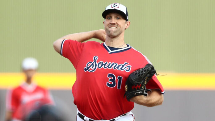 Nashville Sounds starter Josh Lindblom struck out eight over six innings for seventh victory. (Nashville Sounds)