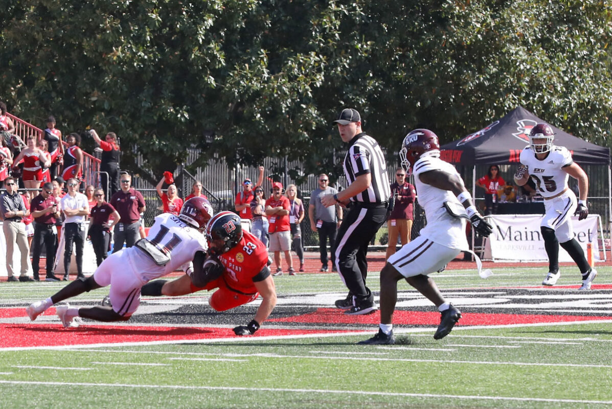 Austin Peay State University Football beats Eastern Kentucky 31-20 for Homecoming Victory. (Brooklyn Kent, Clarksville Online)