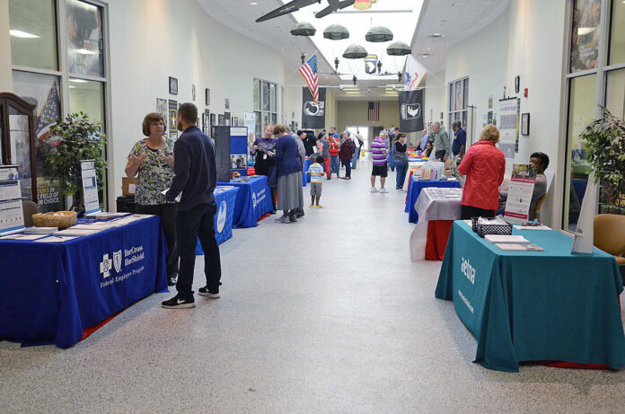 More than 20 agencies and vendors participated in the 2021 Retiree Appreciation Day. Dozens of agencies and vendors will be available to provide information and services during Fort Campbell’s annual Retiree Appreciation Day 8:30am-2:00pm October 1st at the Soldier Support Center. (Fort Campbell Courier archive photo)