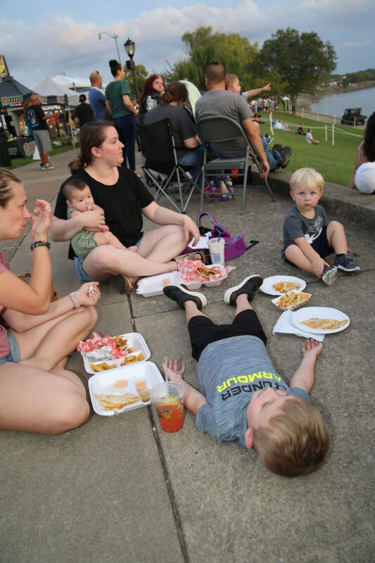 Hundreds enjoyed music, food and fun on opening night of this year's Riverfest.