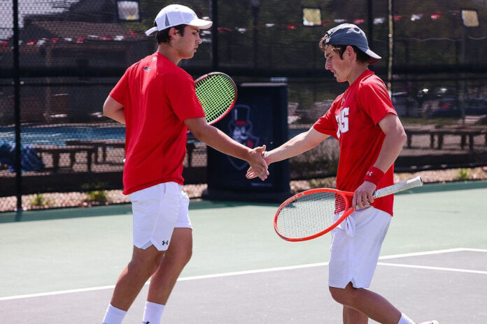 Austin Peay State University Men's Tennis opens APSU Hidden Duel with six wins. (Carder Henry, APSU Sports Information)