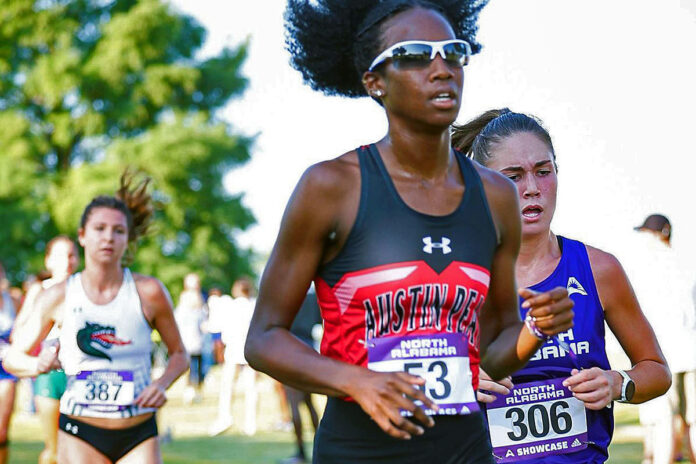 Austin Peay State University Women's Cross Country team places second in Evansville Invite. (APSU Sports Information)