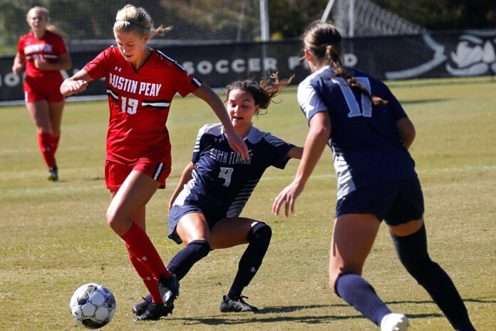 Regular season’s penultimate match awaits Austin Peay State University Women's Soccer at Florida Gulf Coast. (Robert Smith, APSU Sports Information)
