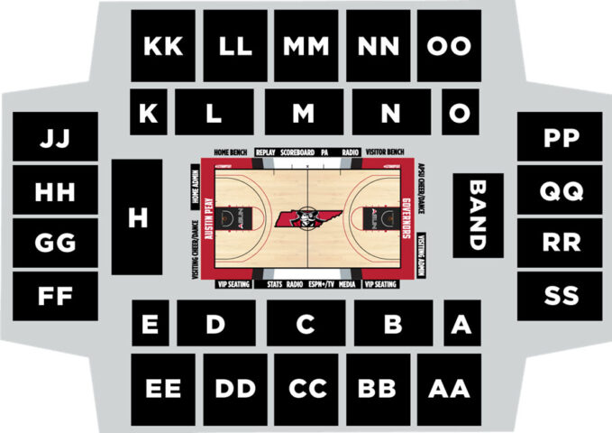 APSU Dunn Center Seating Chart