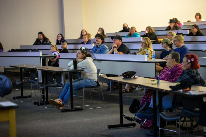 Audience members listen. (APSU)