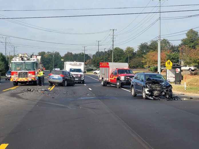 Clarksville Police Officers responded to an accident on Tiny Town Road at Barkers Mill Road this morning.