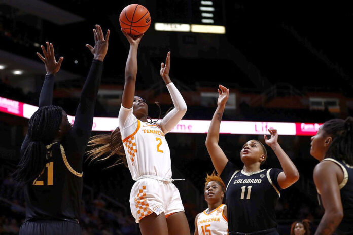 #23/24 Tennessee Lady Vols Basketball Stampedes Colorado Buffaloes at Thompson-Boling Arena, 69-51. (UT Athletics)
