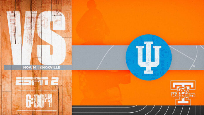 #5/4 Tennessee Lady Vols Basketball hosts #11/11 Indiana this Monday at Thompson-Boling Arena. (UT Athletics)