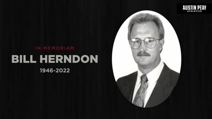 Bill Herndon, longtime voice of the Austin Peay State University Governors, passes away at age 76. (APSU Sports Information)