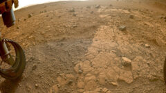 This image of “Yori Pass” was taken by a Hazcam imager aboard NASA’s Perseverance Mars rover on Nov. 5th, 2022. (NASA/JPL-Caltech)
