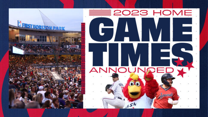 Nashville Sounds announce 2023 Home Game Times. (Nashville Sounds)