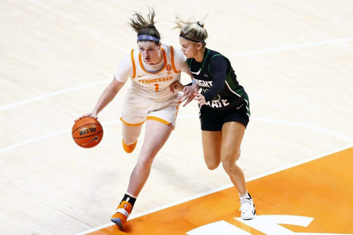Tennessee Lady Vols Basketball guard Sara Puckett had 16 points in win over Wright State at Thompson-Boling Area. (UT Athletics)