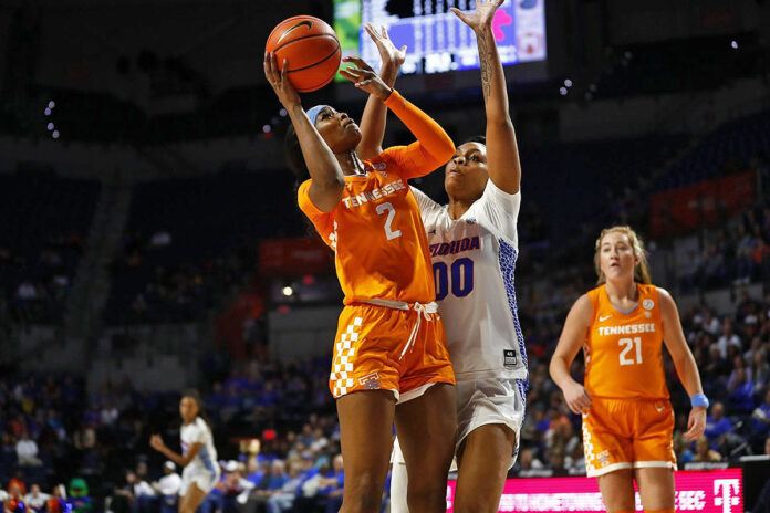 Senior Rickea Jackson’s gem proformance propels Tennessee Lady Vols Basketball past Florida Gators, 77-67. (UT Athletics)