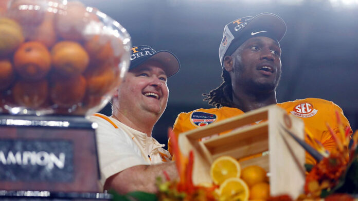 #6 Tennessee Vols Football Caps 2022 Season With Orange Bowl Victory Over #7 Clemson, 31-14. (Andrew Ferguson, UT Athletics)