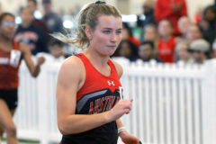 Austin Peay State University Track and Field’s Sydney Hartoin runs in the 400 meter dash finals Saturday. (Robert Smith, APSU Sports Information)