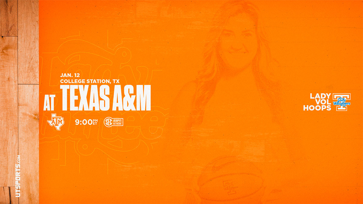 Tennessee Women's Basketball plays Texas A&M at Reed Arena Thursday night. (UT Athletics)