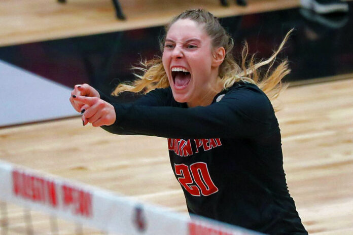Austin Peay State University Volleyball's Kelsey Mead. (Robert Smith, APSU Sports Information)