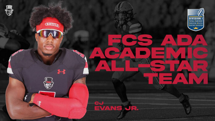 Austin Peay State University Football's CJ Evans Jr. (APSU Sports Information)