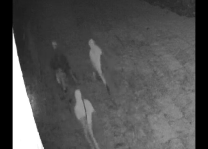 Clarksville Police is trying to identify the vandalism suspects in this photo.