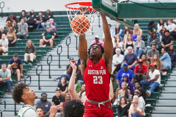 Austin Peay State University Men's Basketball battle on the road, come up short against Stetson. (Casey Crigger, APSU Sports Information)