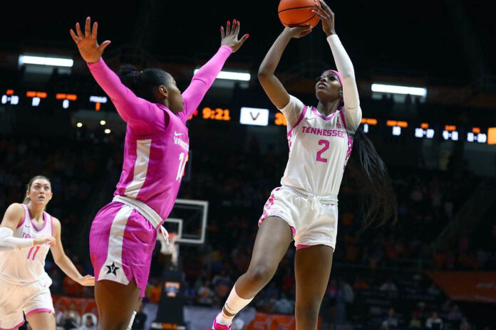 Strong Second Half Lifts Tennessee Lady Vols Basketball To 86-59 Victory Over Vanderbilt. (UT Athletics)