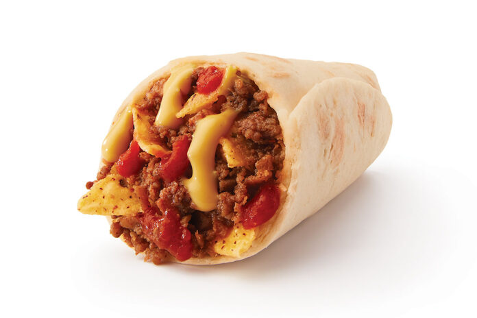 Taco John’s Nacho Crunch Beef Burrito