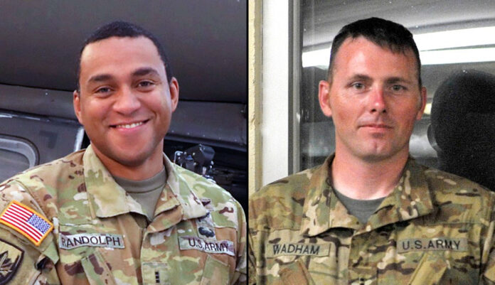 (L to R) Chief Warrant Officer 3 Danny Randolph of Murfreesboro, Tennessee, and Chief Warrant Officer 3 Daniel Wadham of Joelton, Tennessee were tragically killed when the UH-60 Blackhawk helicopter crashed during a training flight near Highway 53 and Burwell Road in Huntsville, Alabama, on February 15th, 2023. (Tennessee Military Department)