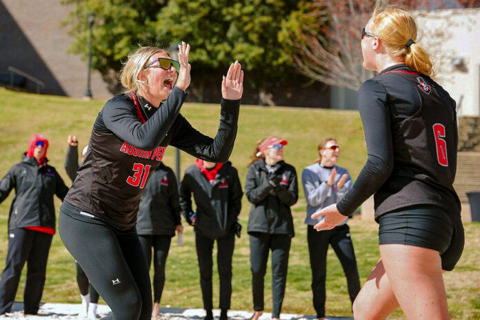 Riding an eight-match winning streak, Austin Peay State University Beach Volleyball set for UAB Beach Classic. (Maddie Rose, APSU Sports Information)