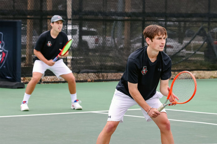 Austin Peay State University Men's Tennis falls to Chattanooga, 6-0. (Alex Allard, APSU Sports Information)