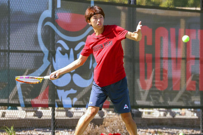 Austin Peay State University Men's Tennis falls to North Florida. (Alex Allard, APSU Sports Information)