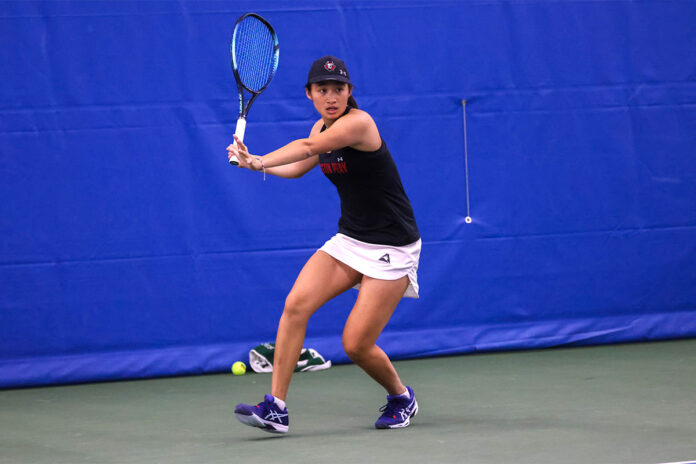 Austin Peay State University Women's Tennis picks up 13th win in comeback against Stetson. (Alex Allard, APSU Sports Information)