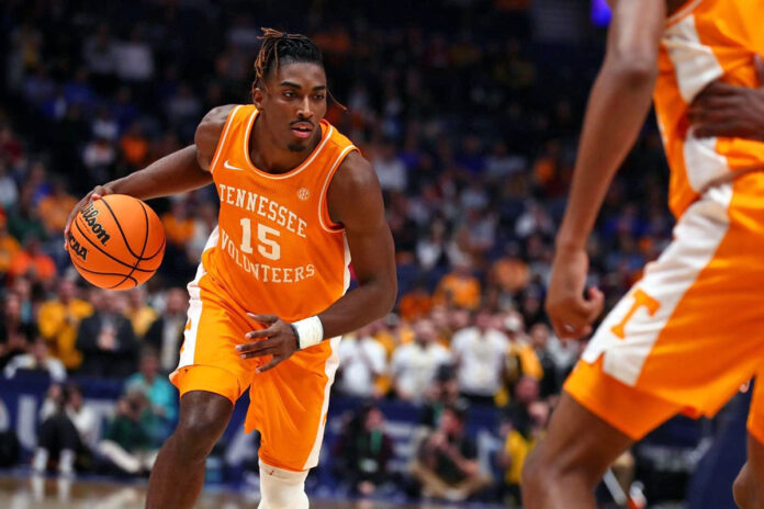 Tennessee Men's Basketball comes up short against Missouri in Nashville at the SEC Tournament. (UT Athletics)