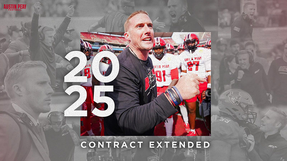 Austin Peay State University, Football head coach Scotty Walden agree on contract extension through 2025