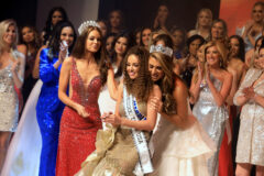 Blye Allen being crowned Miss Tennessee Teen USA 2023 by Miss Tennessee USA 2022 Emily Suttle and Miss Tennessee Teen USA 2022 McKinley Farese. (Clarksville Online)
