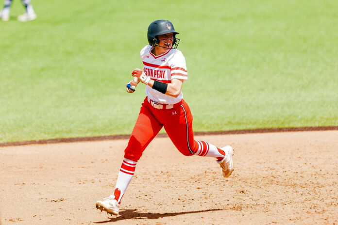 Lexi Osowski-Anderson breaks scoring record, but Austin Peay State University Softball falls to Liberty. (Brooke McDuffee, APSU Sports Information)