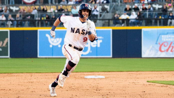 Sal Frelick knocks three hits as Nashville Sounds lose fourth straight contest. (Nashville Sounds)