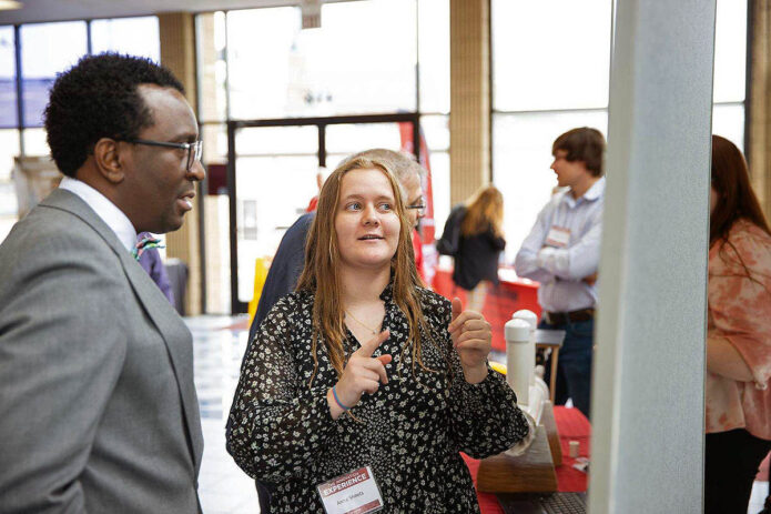 Anna Sheets, shown here, Drew McIllwain and Lillie Johnson won third. (APSU)