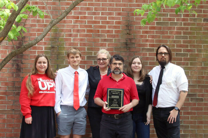 Austin Peay State University wins the inaugural Central Tennessee Intercollegiate Ethics Bowl against Vol State. (APSU)