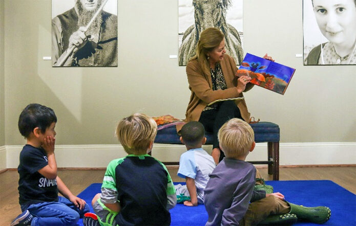 A children's program at the Customs House Museum and Cultural Center.