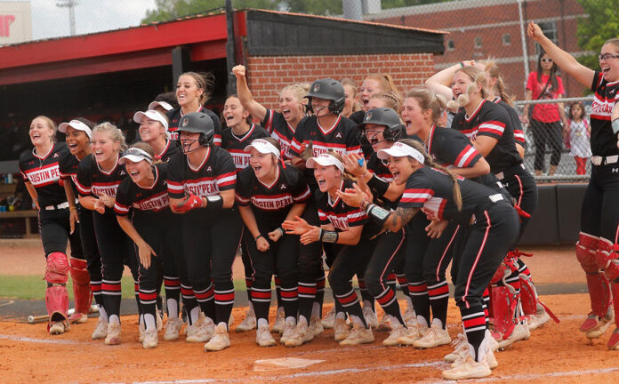 Austin Peay State University Softball opens ASUN Championship versus Stetson. (Robert Smith, APSU Sports Information)