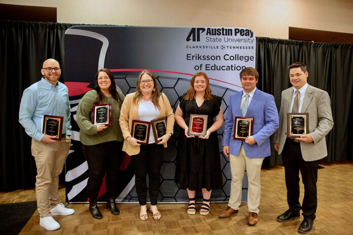 Austin Peay State University Eriksson College of Education recognizes Students. (APSU)